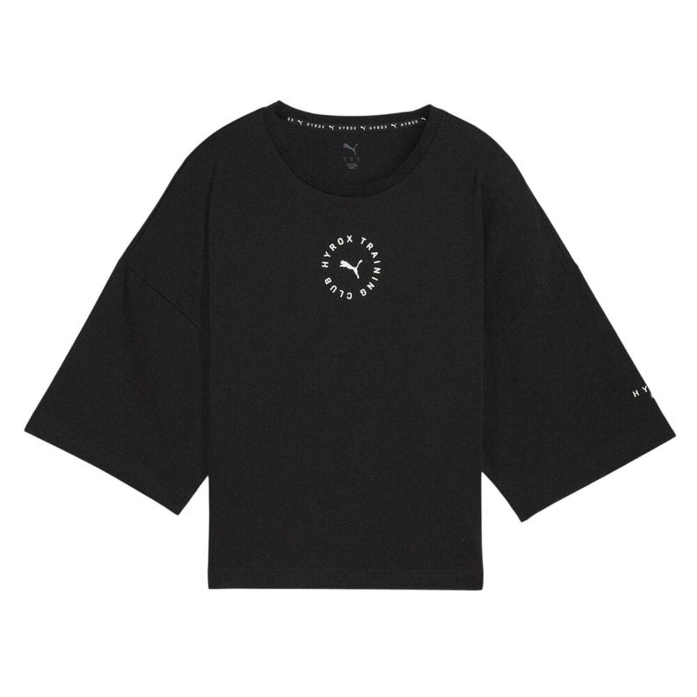 Puma Womens/Ladies Hyrox Graphic Print Cropped T-Shirt / Puma Black